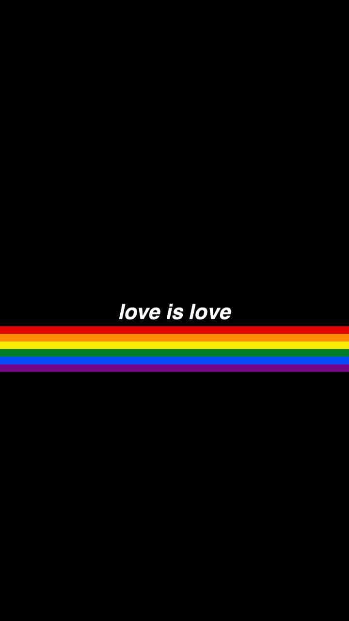 Love Is Love Lgbt Iphone Wallpaper