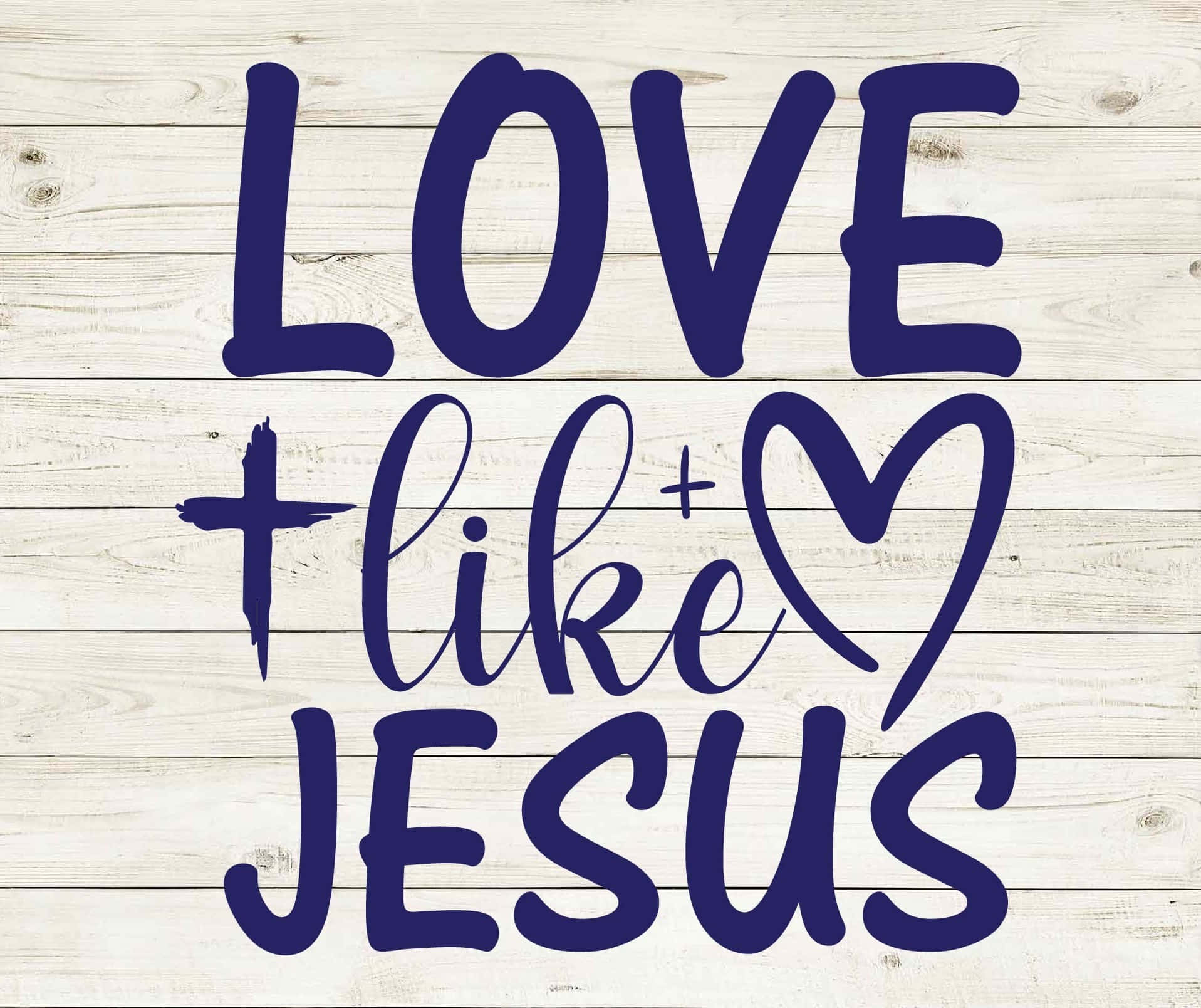 Love Like Jesus Inspirational Quote Wallpaper