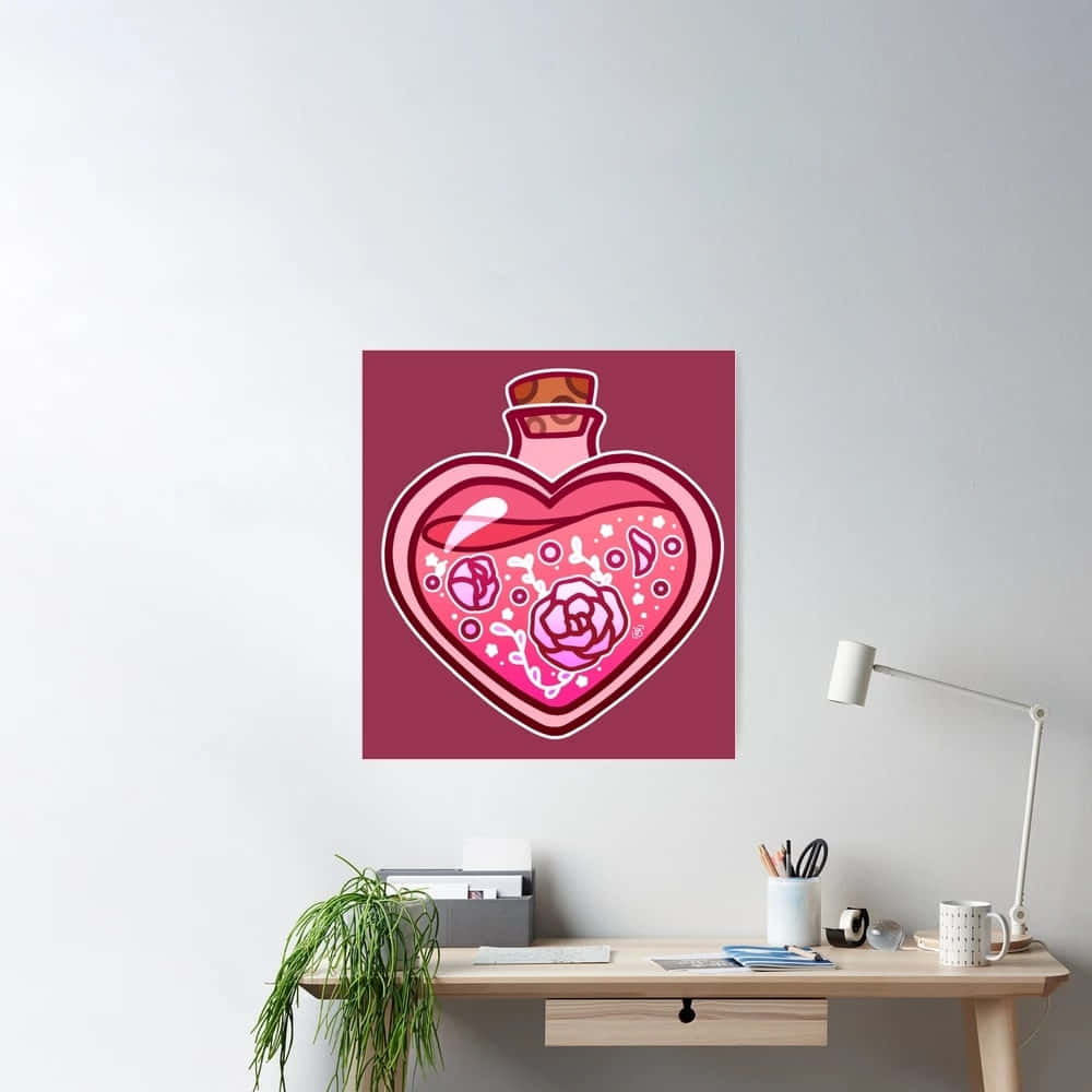 Love Potion Art Print Home Office Decor Wallpaper