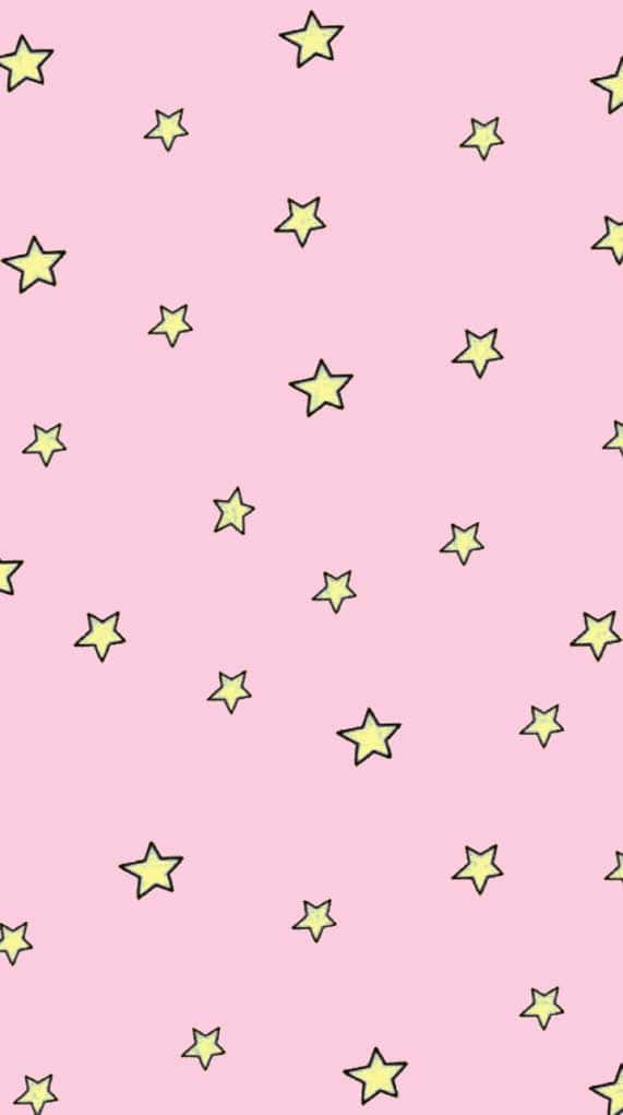 Love The Fun, Feminine Style Of A Light Pink Iphone Wallpaper