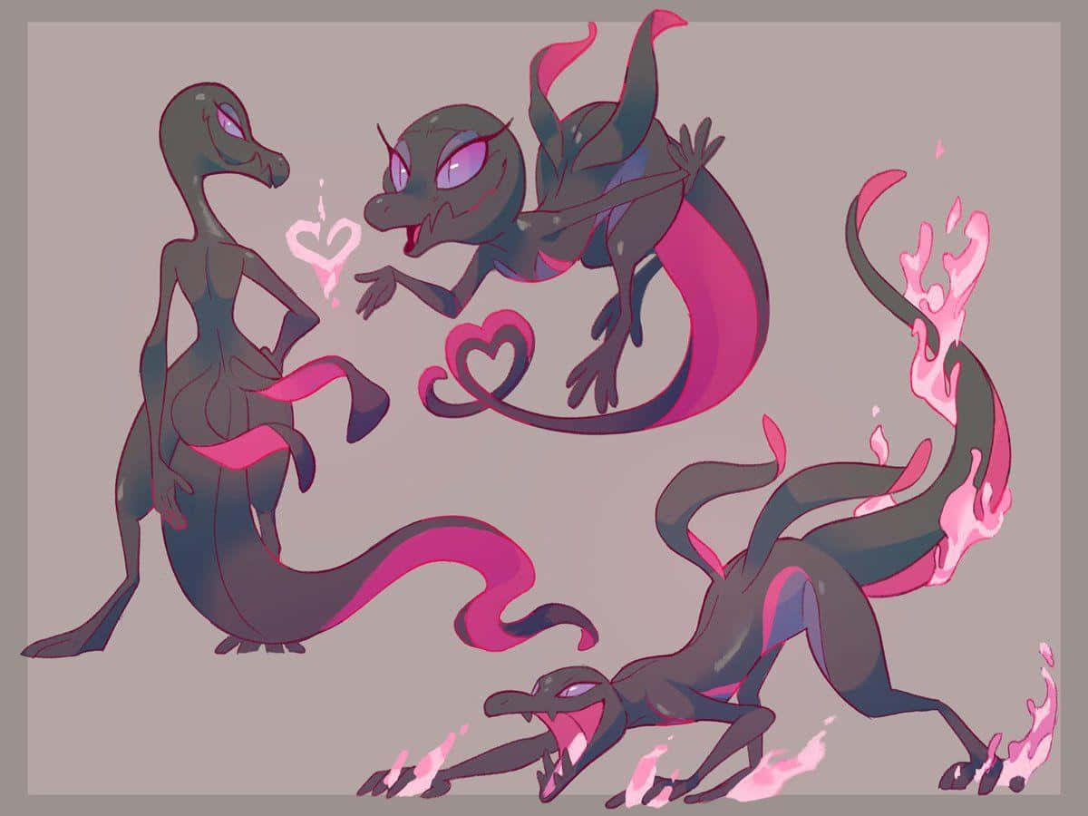 Lovely Girl Pokémon Salazzle Wallpaper