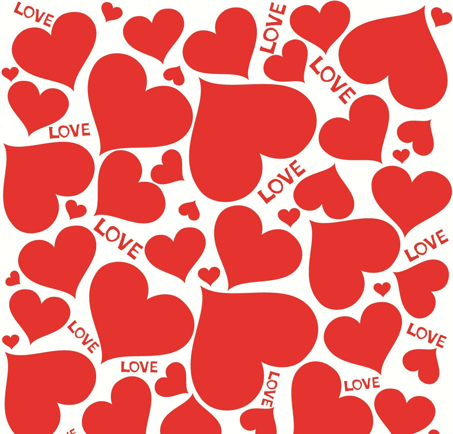 Lovely Heart Pattern Wallpaper Wallpaper