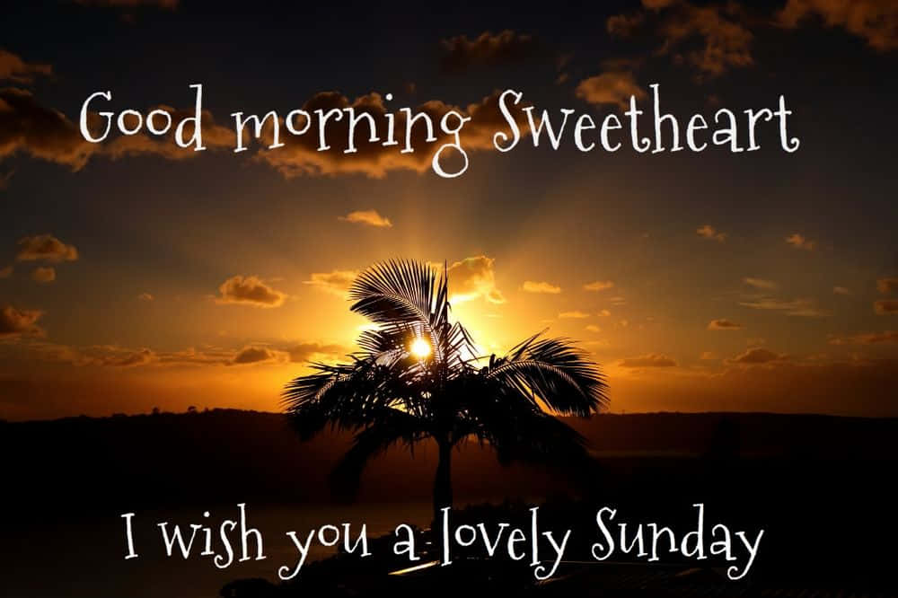 Lovely Sunday Morning Wish Wallpaper