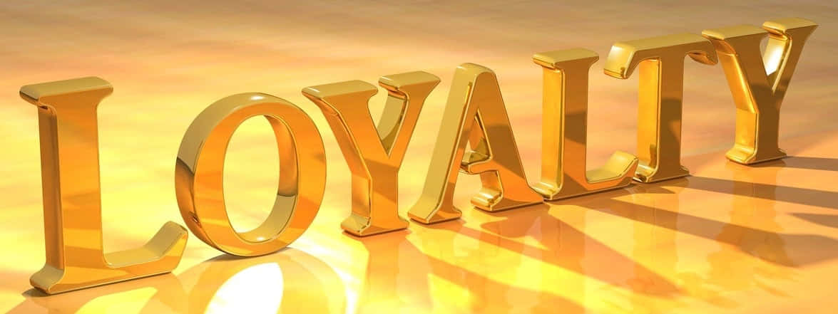 Loyal Golden 3d Graphics Wallpaper