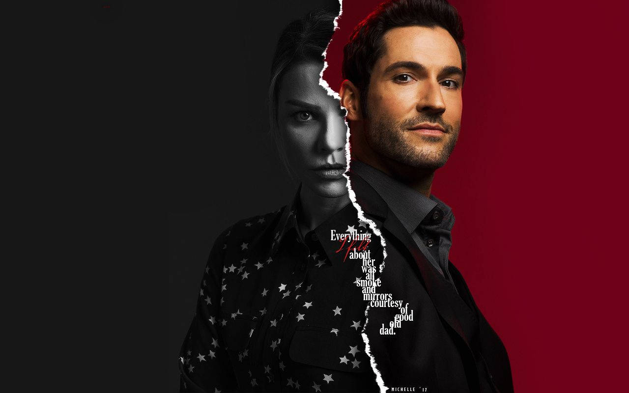 Lucifer And Chloe - An Unconventional Partnership Wallpaper