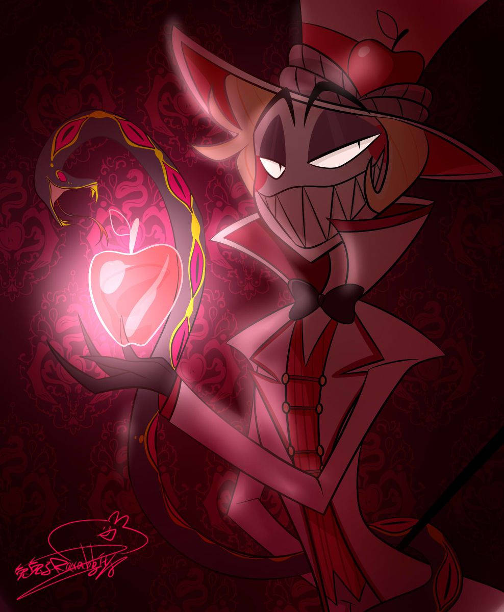 Lucifer Magne Putting Up A Strong Front - Hazbin Hotel Wallpaper