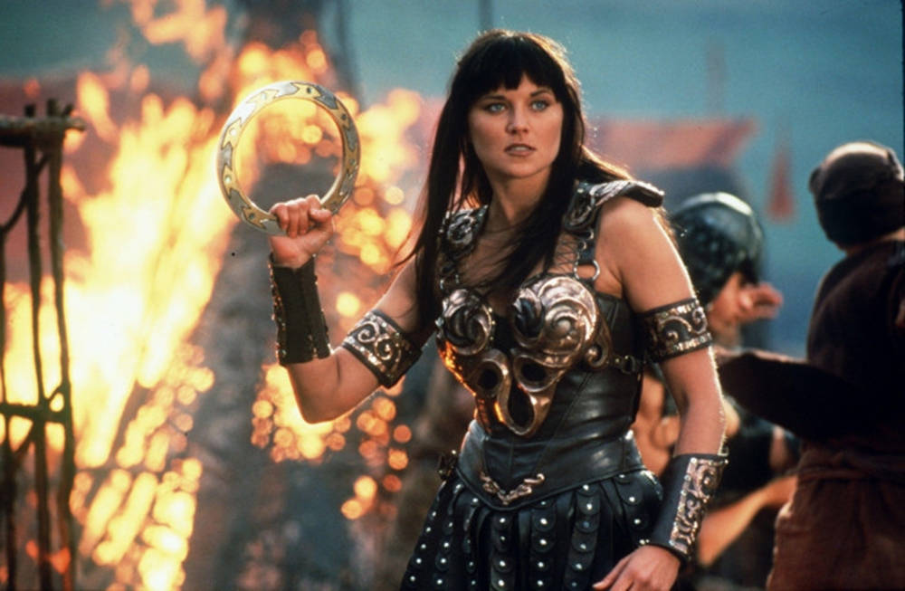 Lucy Lawless Movie Scene Wallpaper