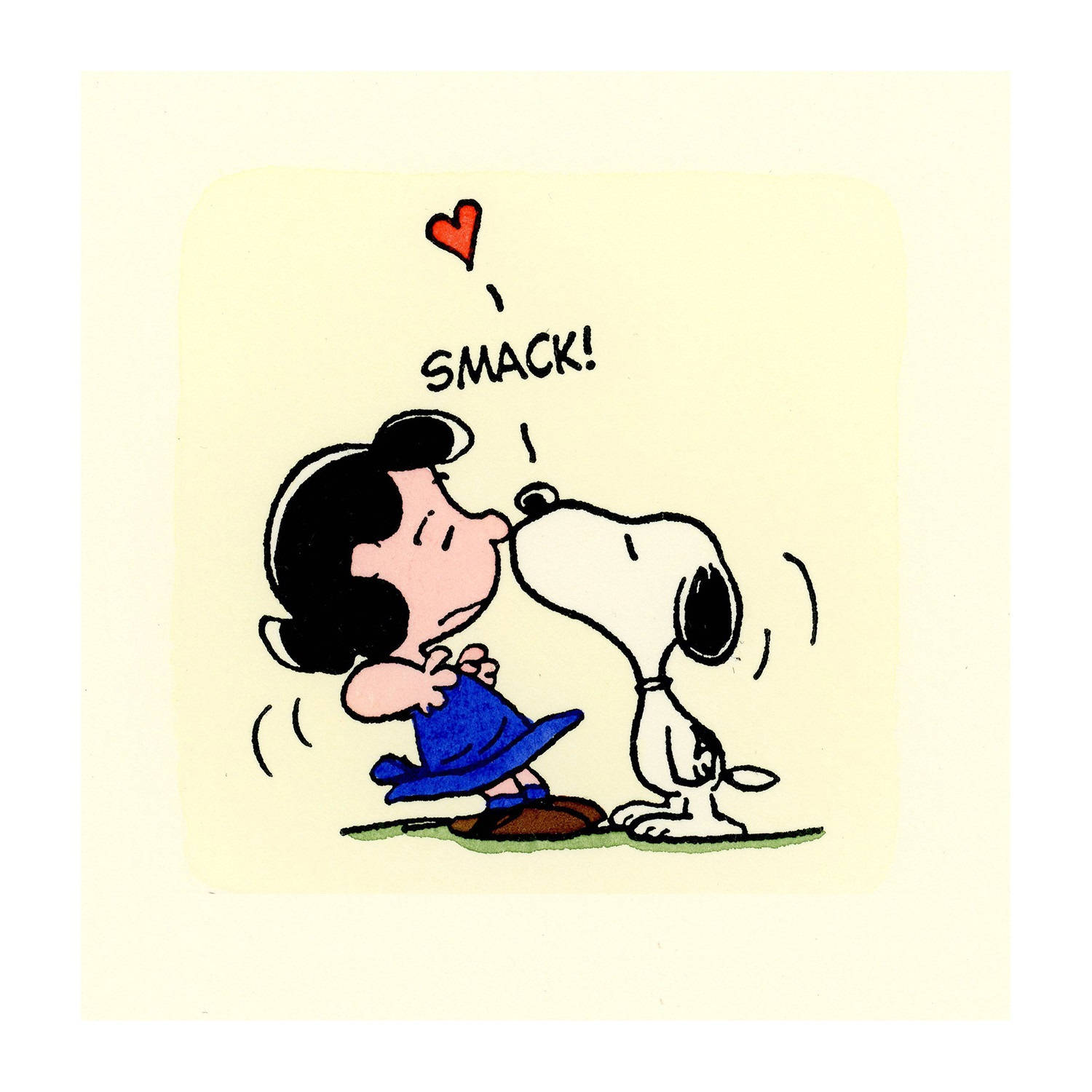 Lucy Van Pelt Playful Snoopy Wallpaper