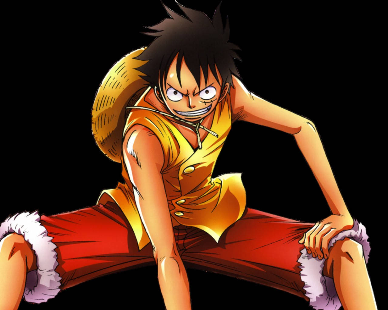 Luffy 4k Golden Vest Wallpaper