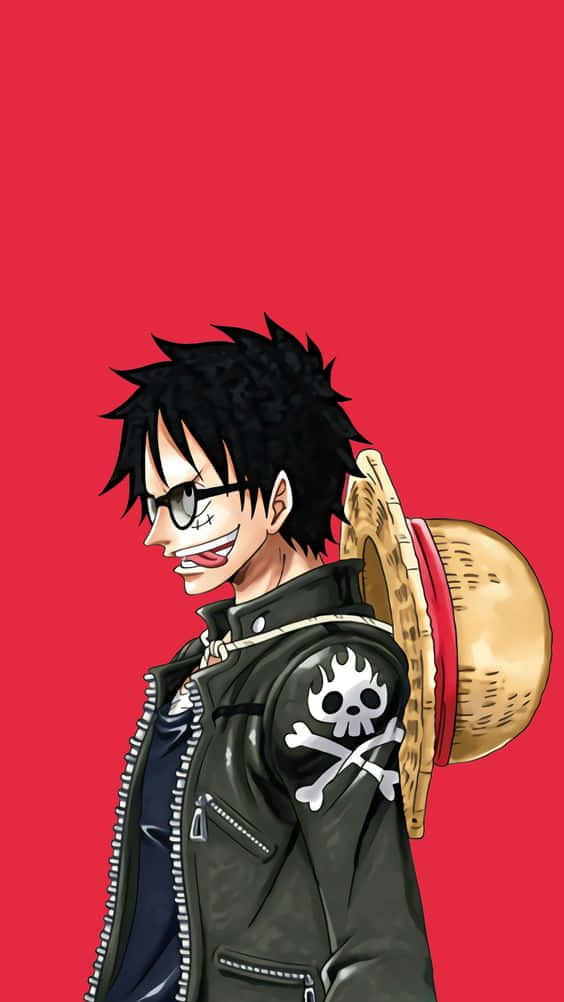 Luffy Drip Stylish Outfit Wallpaper