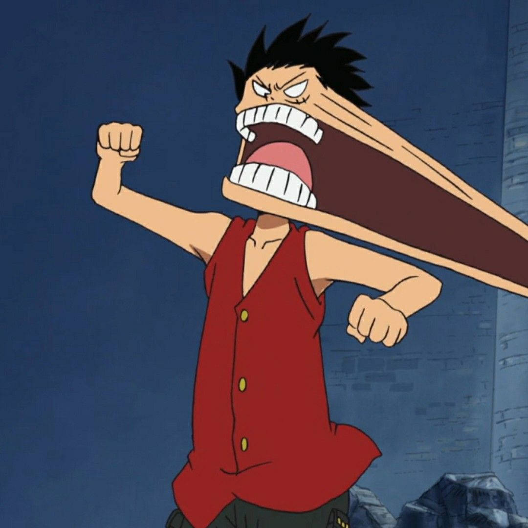 Luffy Funny Cartoon Art Wallpaper