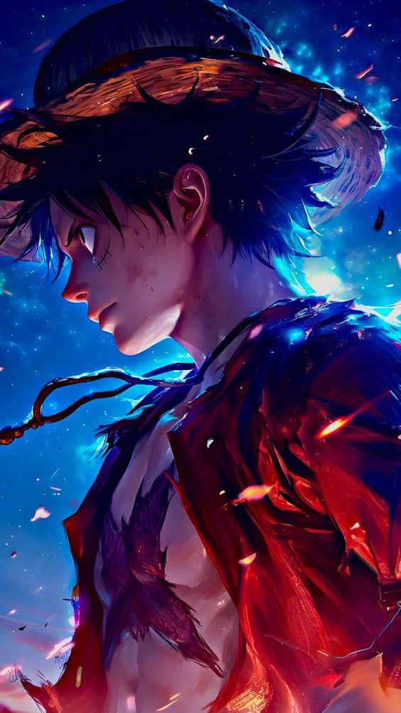 Luffy Starry Night Profile Wallpaper