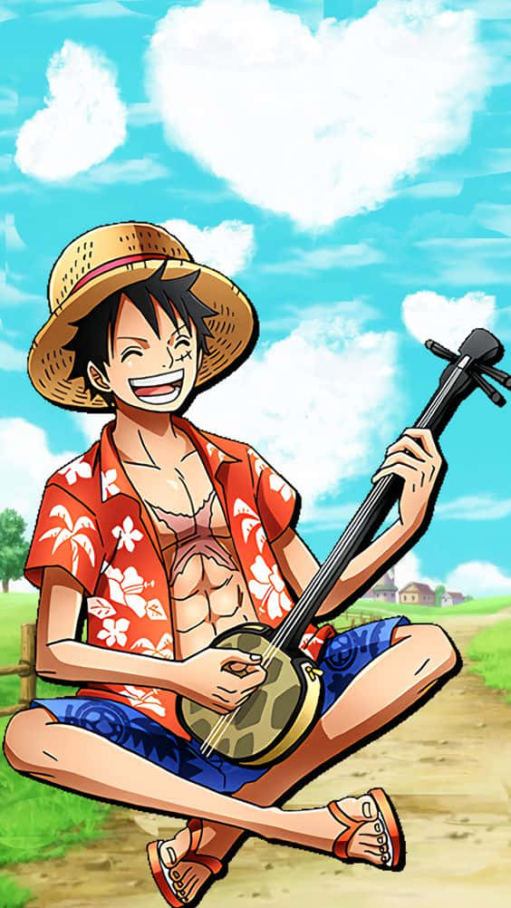 Luffy Summer Vibes Wallpaper