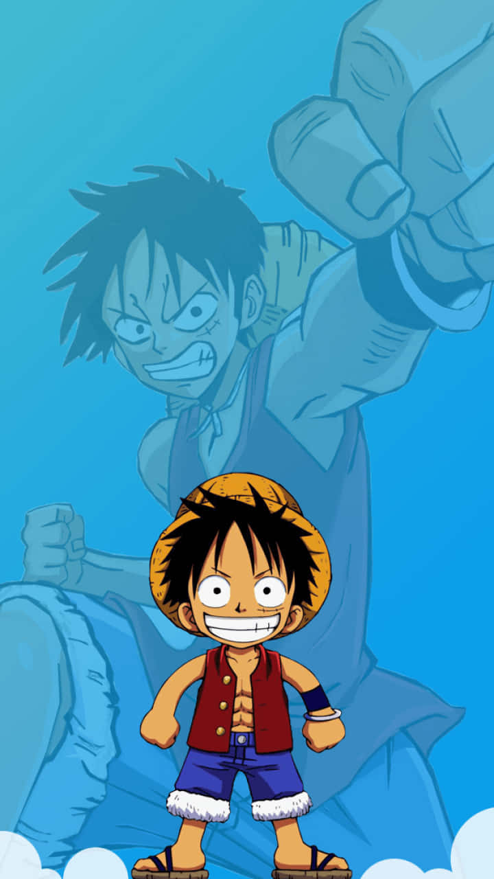 Luffy Takes A Break From The Great Pirate Age Wallpaper