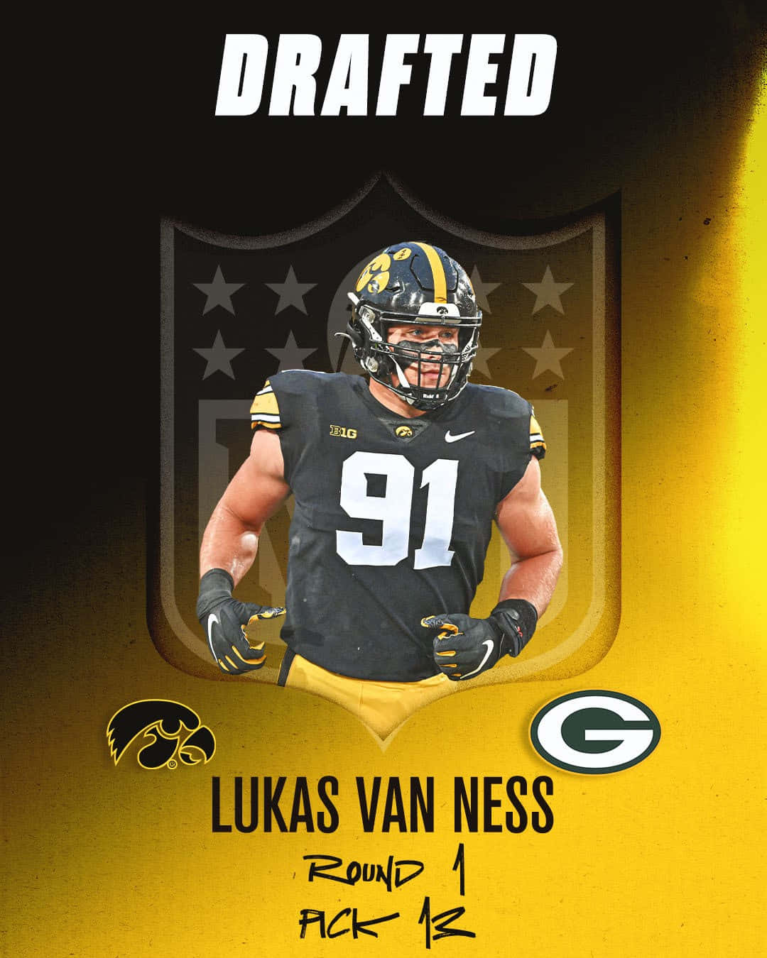 Lukas Van Ness Drafted N F L Wallpaper