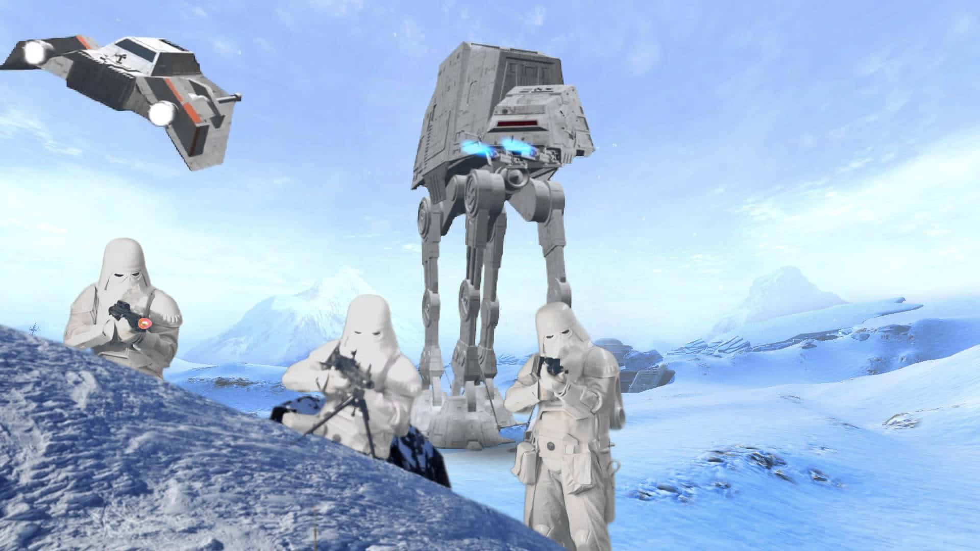 Luke Skywalker Leads The Rebel Alliance In The Epic Battle Of Hoth Wallpaper