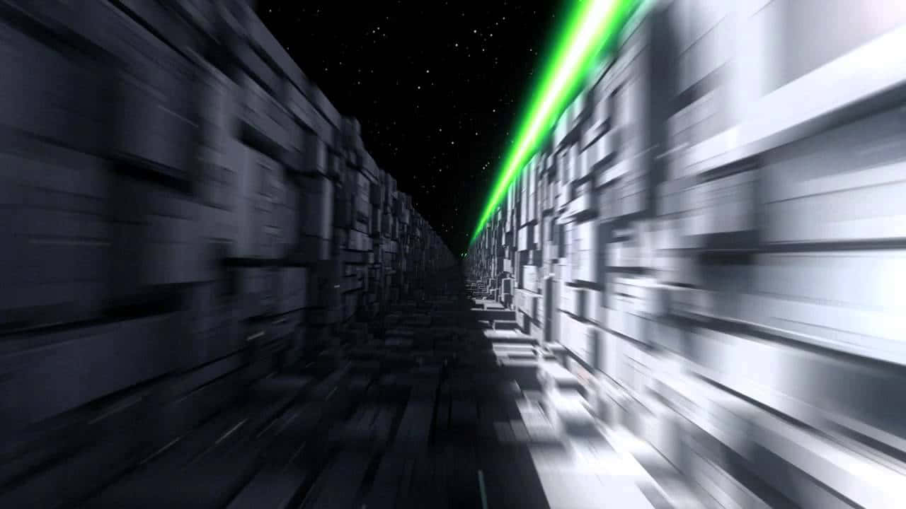 Luke Skywalker's Trench Run In Star Wars: A New Hope Wallpaper