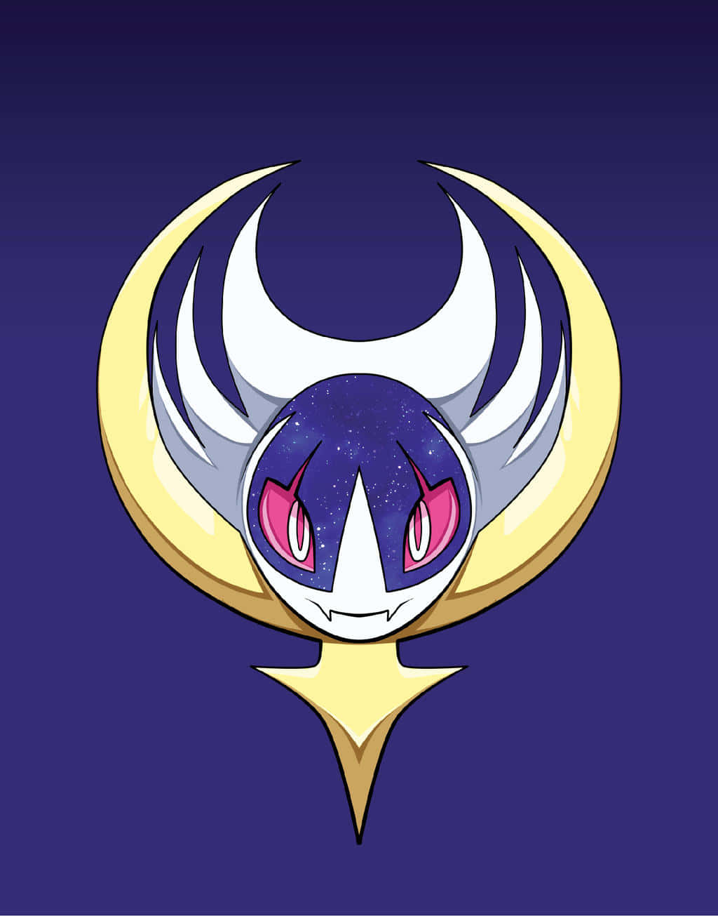 Lunala Head Wallpaper