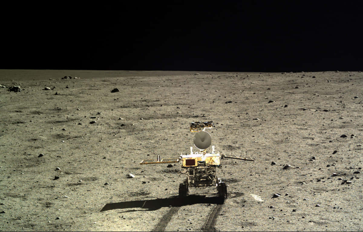 Lunar Rover On The Moon's Surface Wallpaper