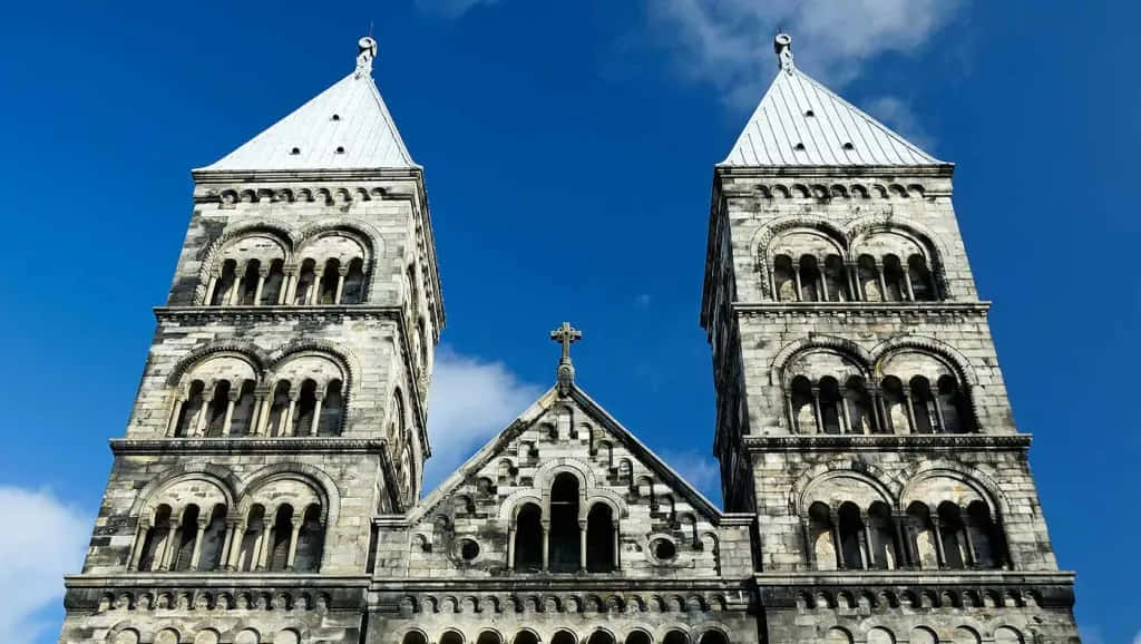 Lund_ Cathedral_ Twin_ Towers Wallpaper