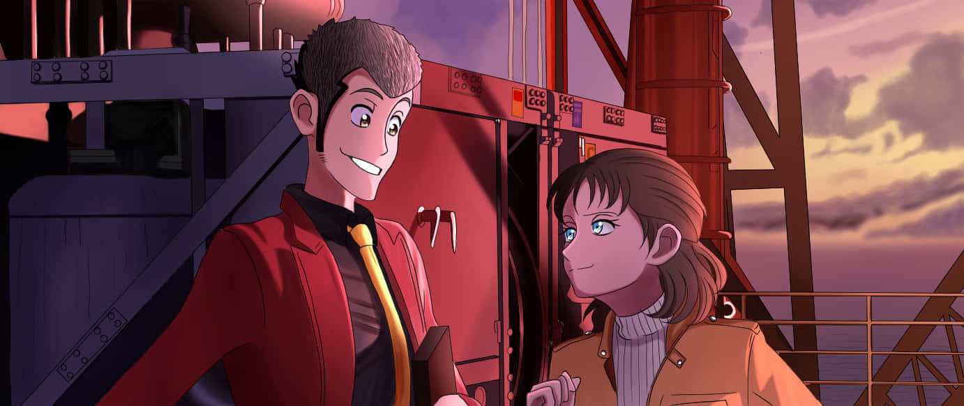 Lupin I I Iand Laetitia Sunset Encounter Wallpaper