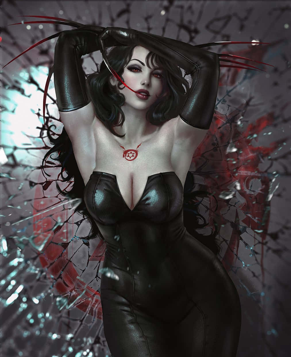 Lust, The Enigmatic Antagonist In Fullmetal Alchemist Wallpaper