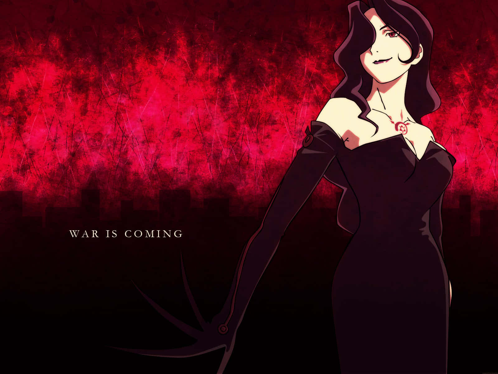 Lust, The Seductive Homunculus From Fullmetal Alchemist, Gracing The Darkness Wallpaper