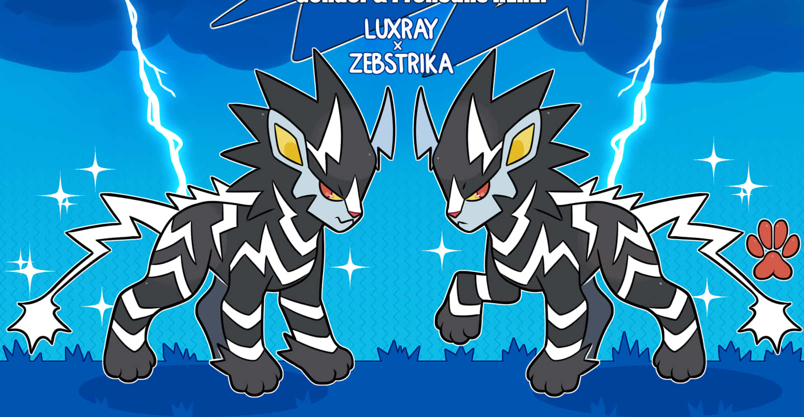 Luxray X Zebstrika Wallpaper