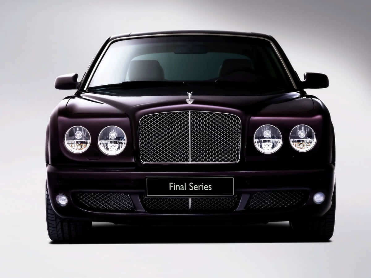 Luxurious Bentley Arnage In A Showroom Wallpaper