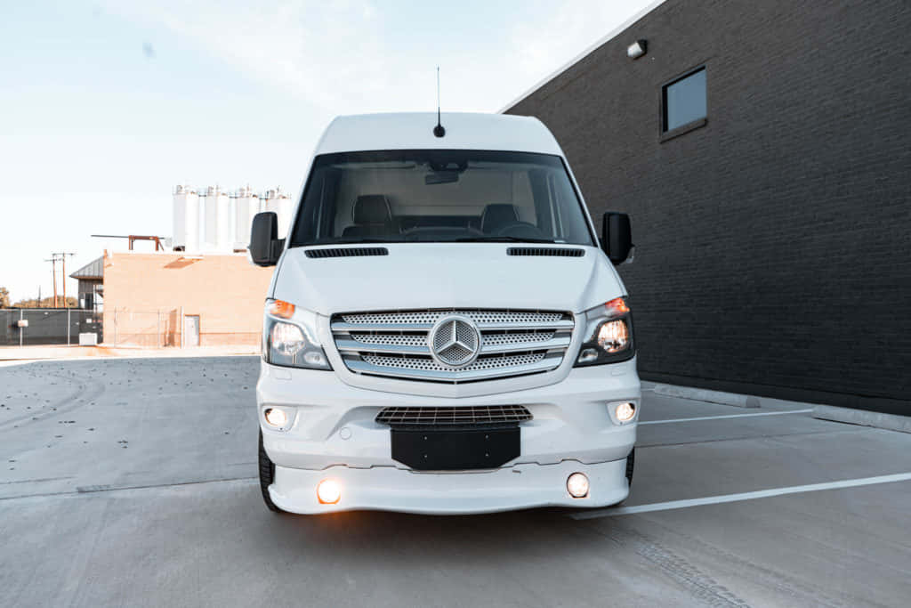 Luxurious Mercedes Benz Sprinter On The Road Wallpaper