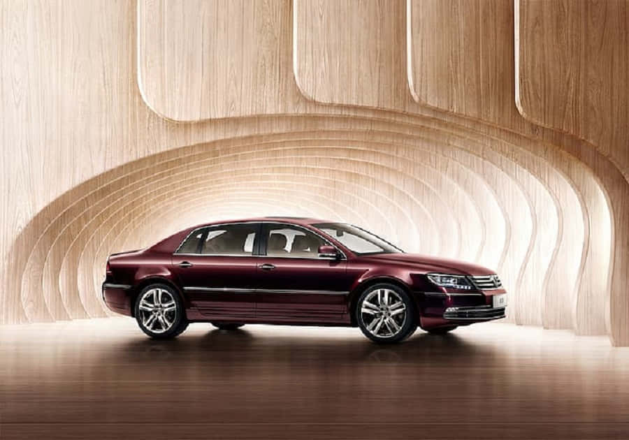 Luxurious Volkswagen Phaeton Cruising In The City Wallpaper