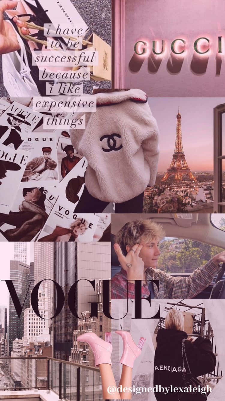 Luxury Collage Aesthetic.jpg Wallpaper