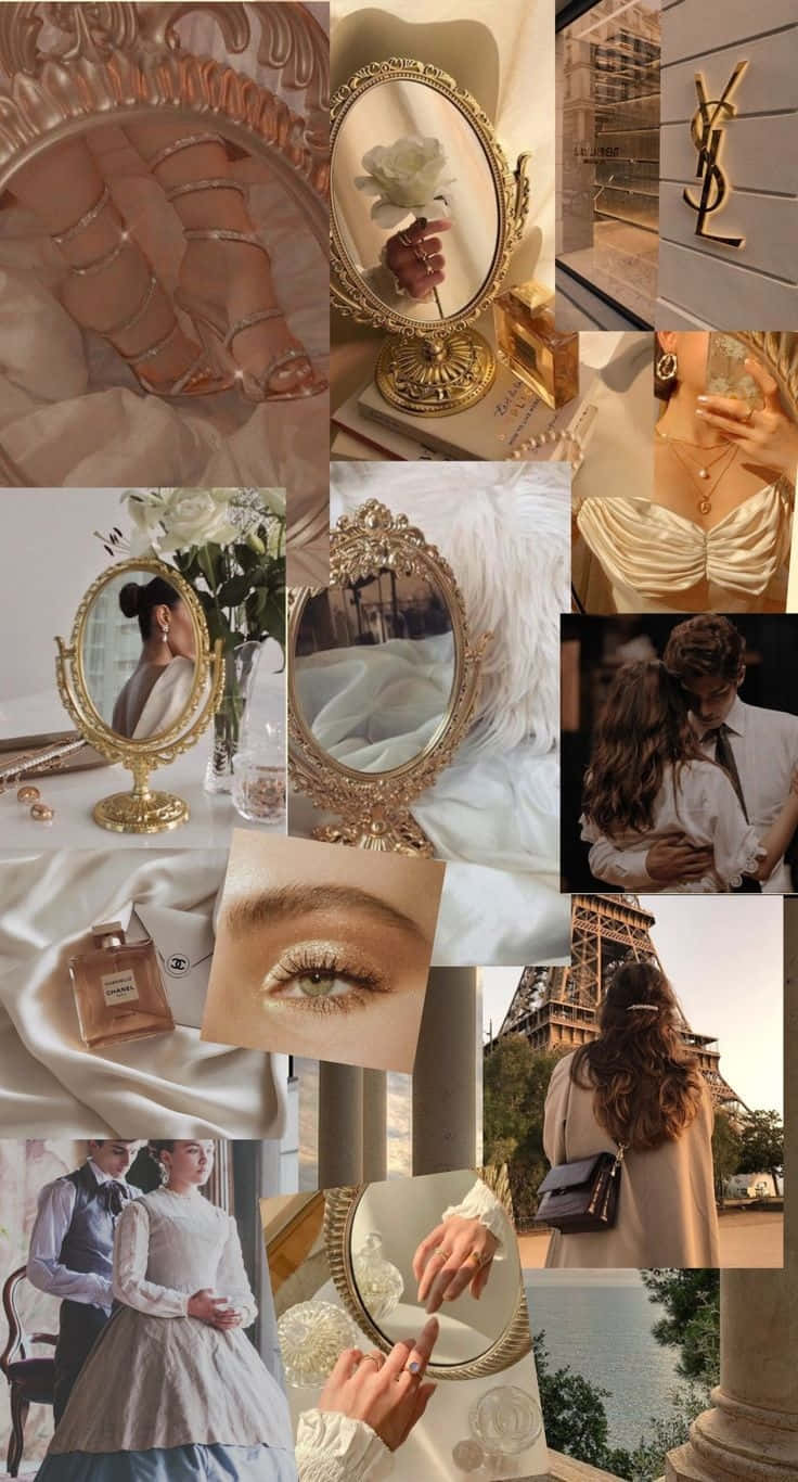 Luxury Lifestyle Collage Rich Girl Aesthetic.jpg Wallpaper