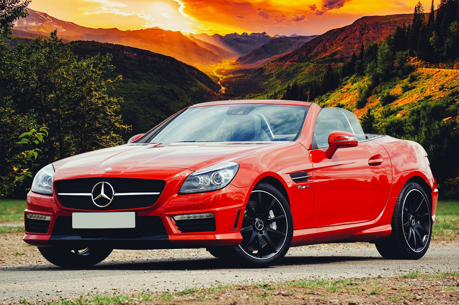 Luxury Mercedes Benz Slc Wallpaper