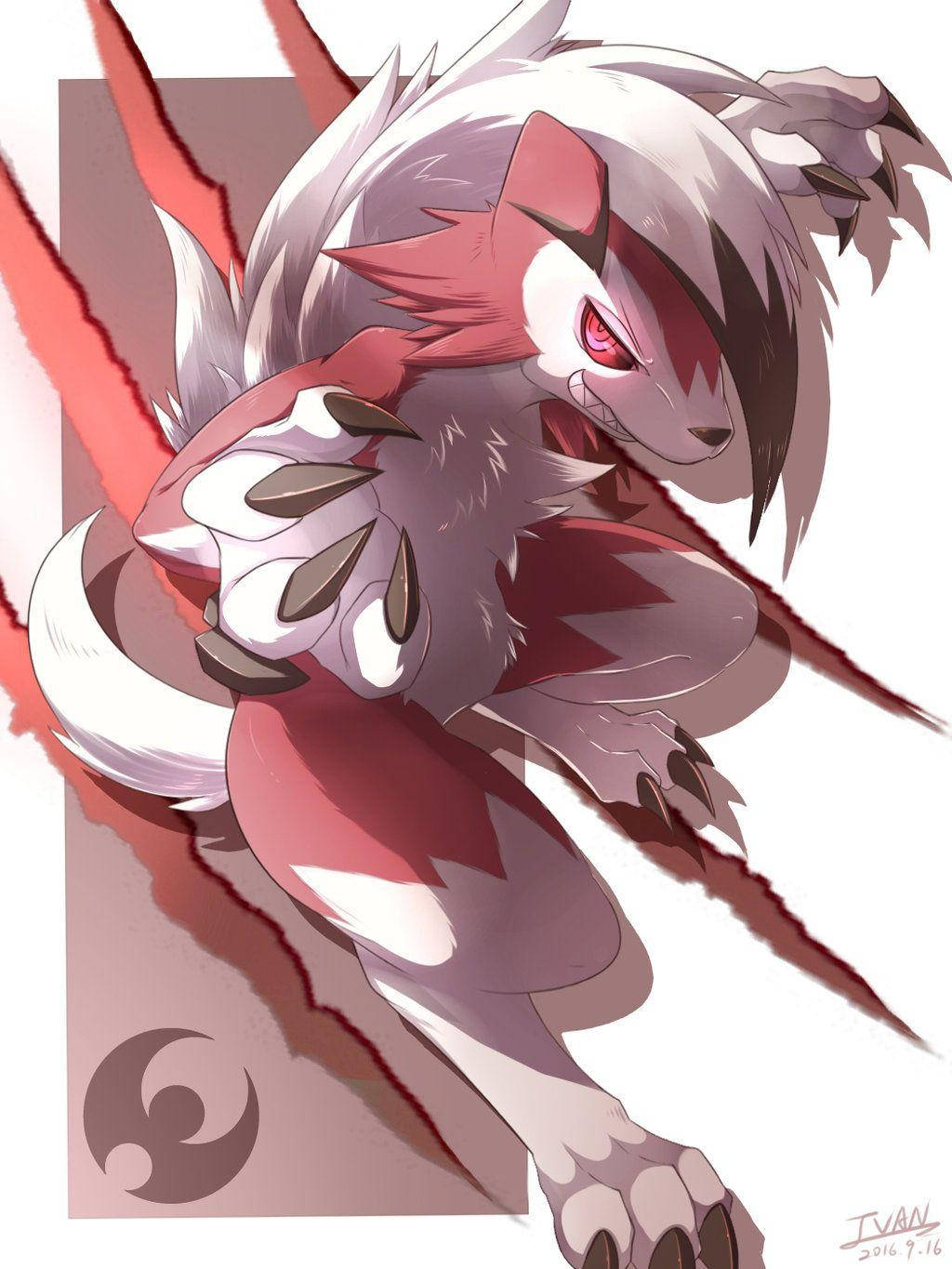 Lycanroc Slash Midnight Wallpaper