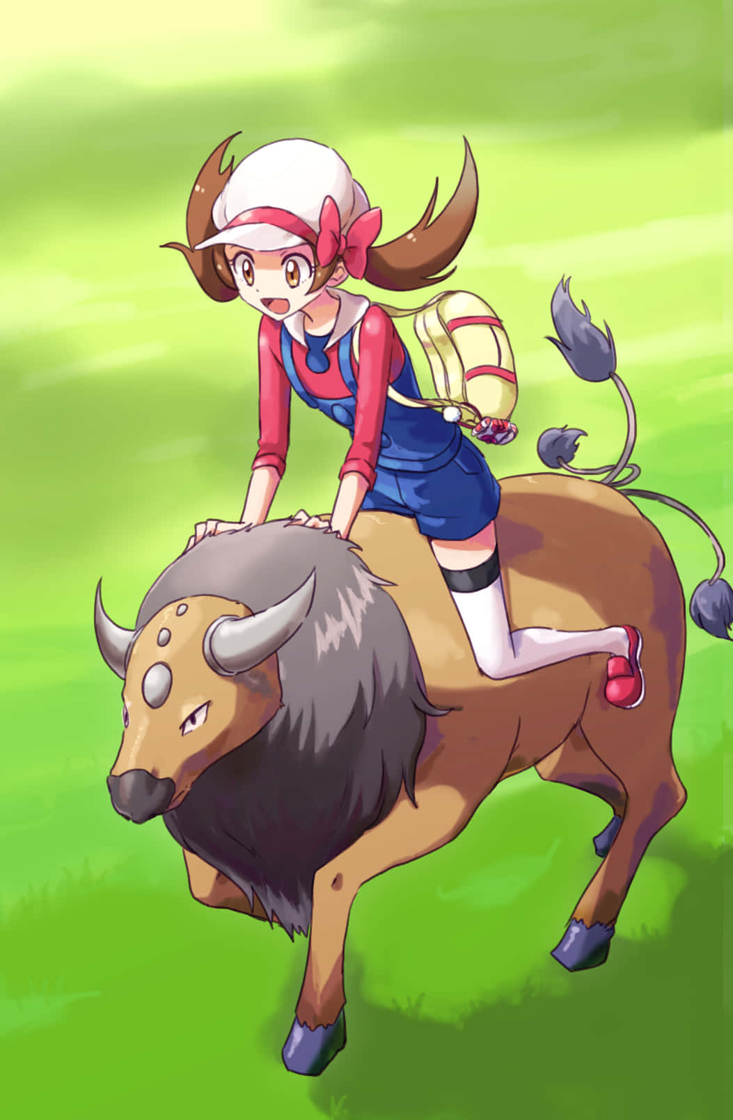 Lyra Riding A Tauros Wallpaper