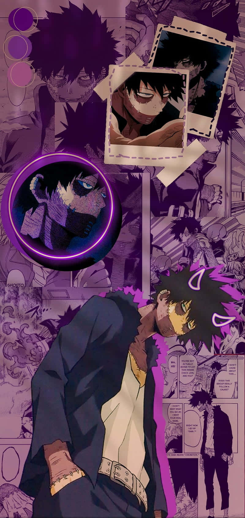 M H A Dabi Collage Aesthetic.jpg Wallpaper