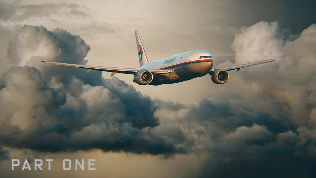 M H370 Part One Airplanein Clouds Wallpaper