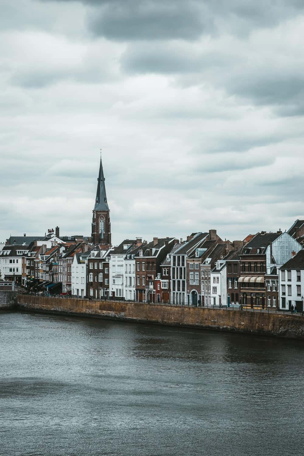 Maastricht Riverfront Architecture Wallpaper