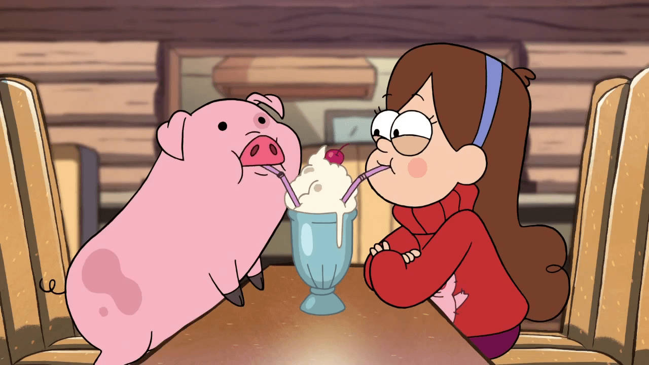 Mabel And Waddles Milkshake Wallpaper