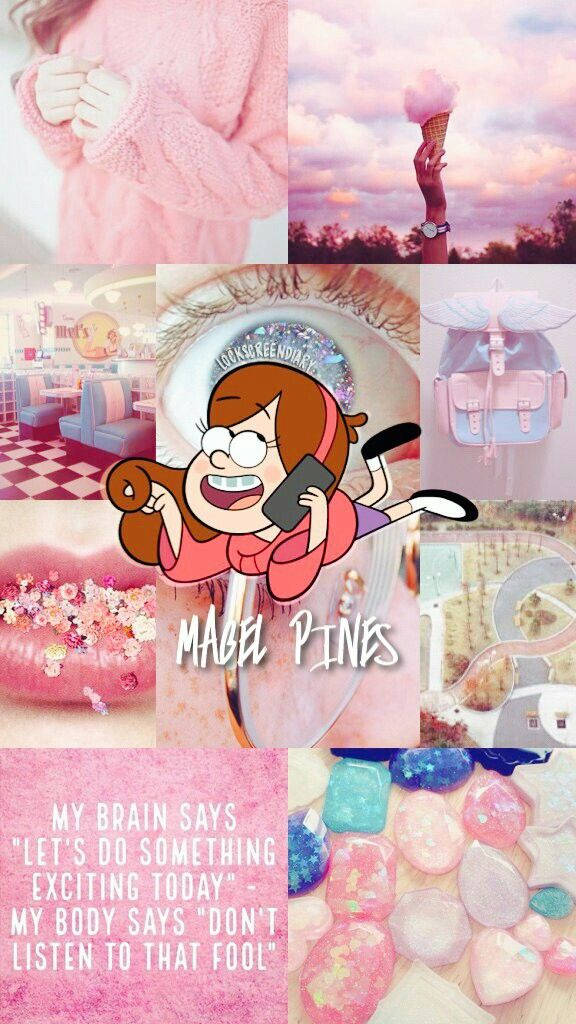 Mabel Pines Cute Pink Things Wallpaper