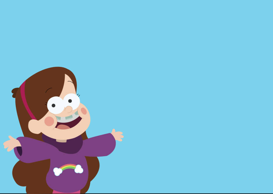 Mabel Pines Sky Blue Background Wallpaper