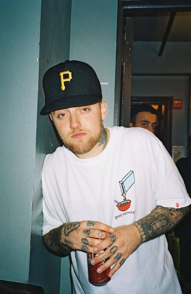 Mac Miller Holding Soda Can Wallpaper