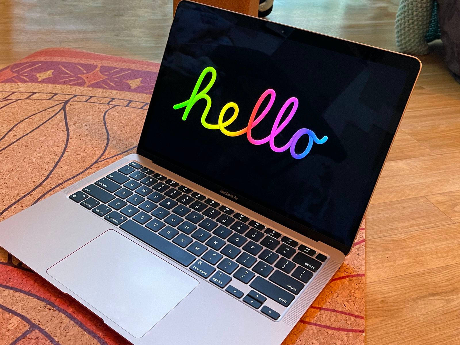 Macbook Air Hello Greeting Wallpaper