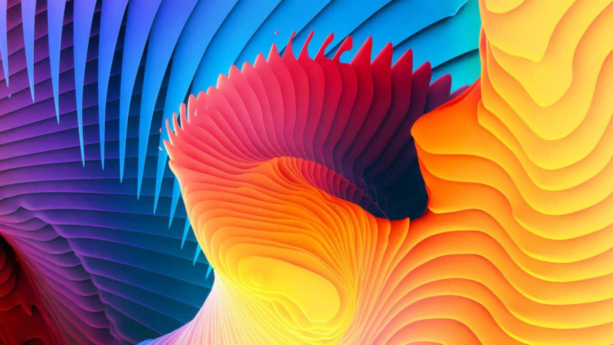 Macbook Air M2 Colorful Abstract Wallpaper Wallpaper