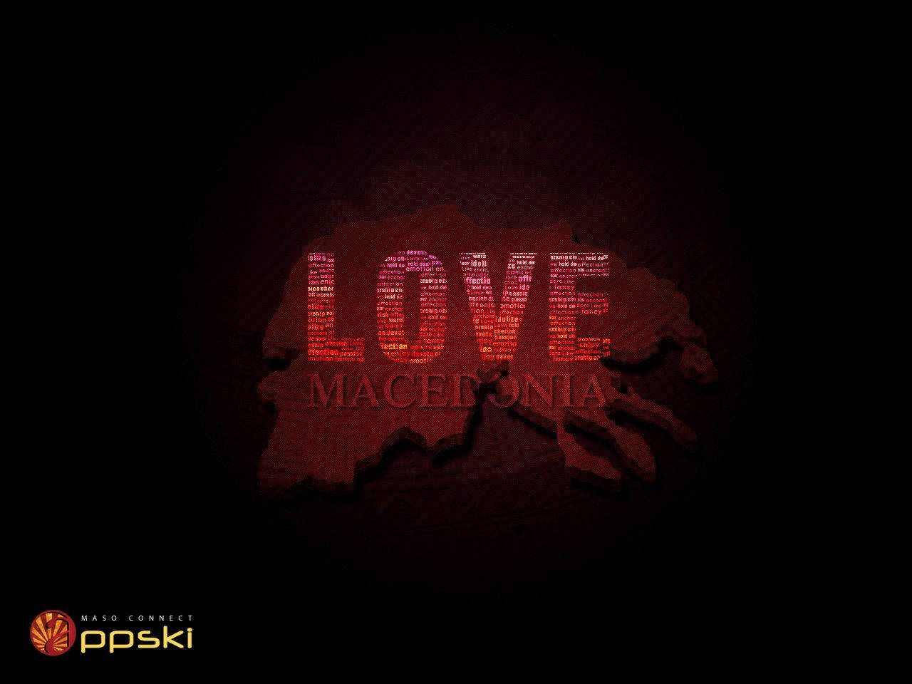 Macedonia Love Typography Wallpaper