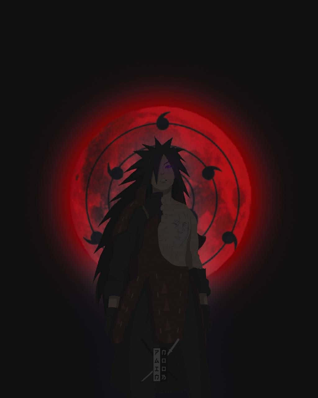 Madara Aesthetic Sharingan Vector Art Wallpaper