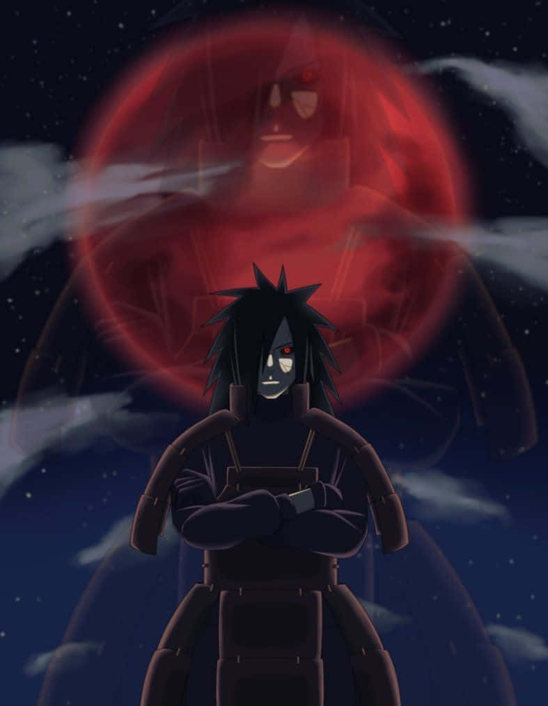 Madara Akatsuki Red Moon Iphone Wallpaper