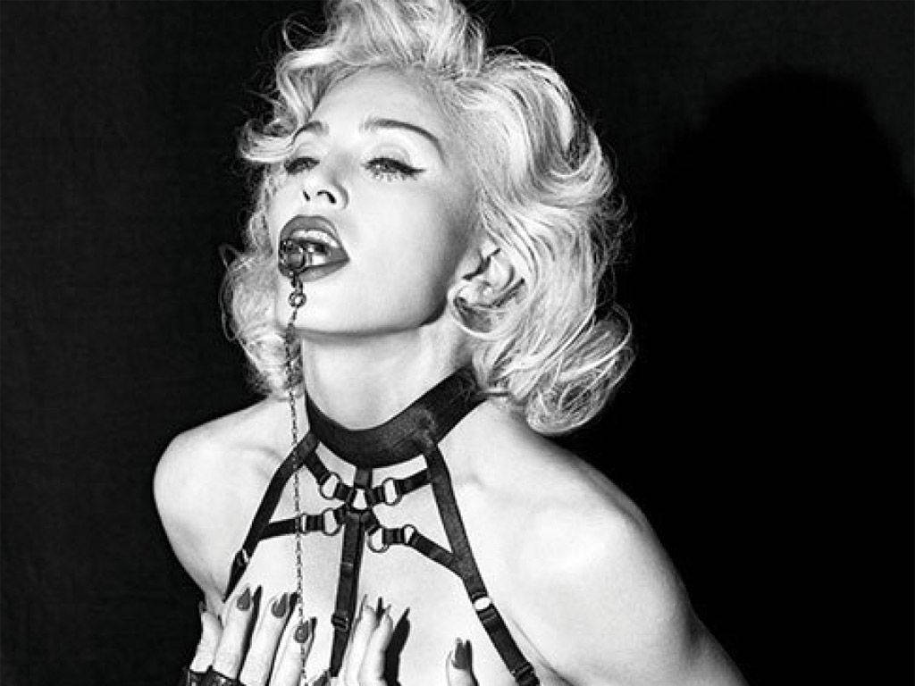 Madonna In A Powerful Pose Wallpaper