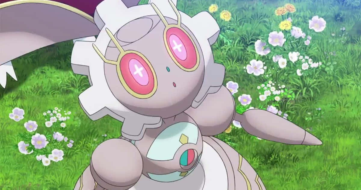 Magearna In The Garden Wallpaper